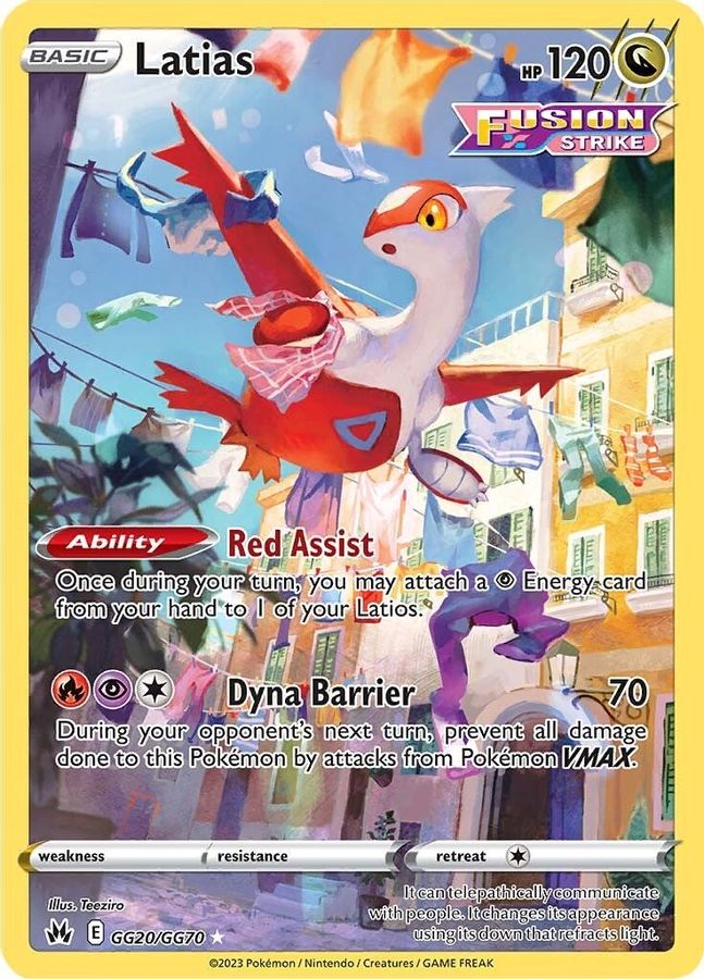 Buy Pokemon cards Australia - Latias GG20/GG70 - Premium Raw Card from Monster Mart - Pokémon Card Emporium - Shop now at Monster Mart - Pokémon Cards Australia. Crown Zenith, Galarian Gallery