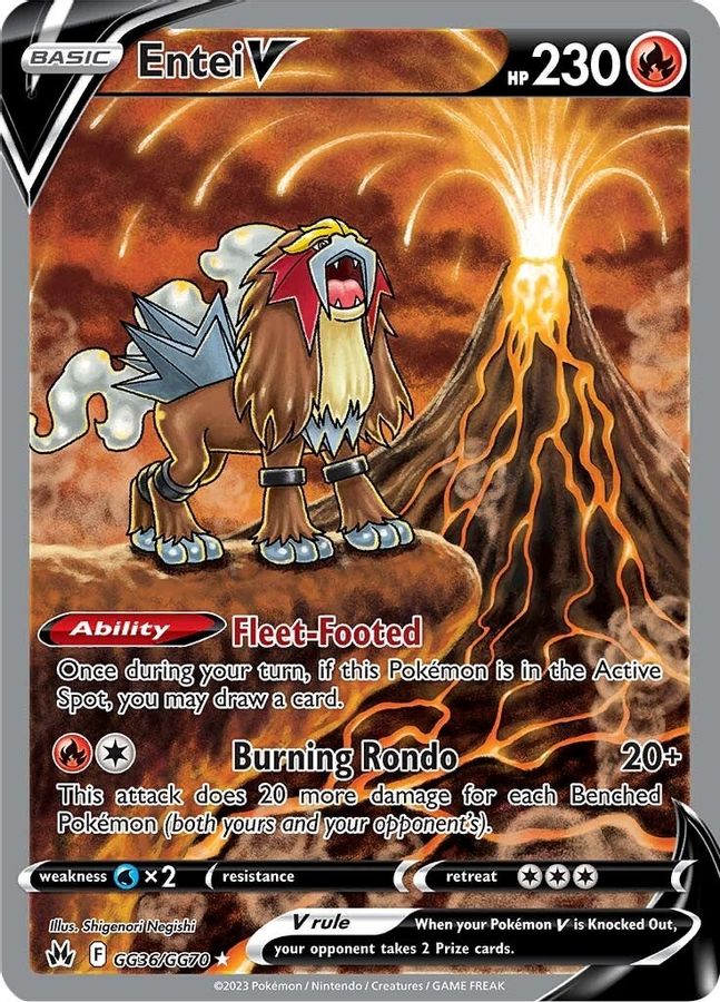 Buy Pokemon cards Australia - Entei V GG36/GG70 - Premium  from Monster Mart - Pokémon Card Emporium - Shop now at Monster Mart - Pokémon Cards Australia. Crown Zenith, Galarian Gallery