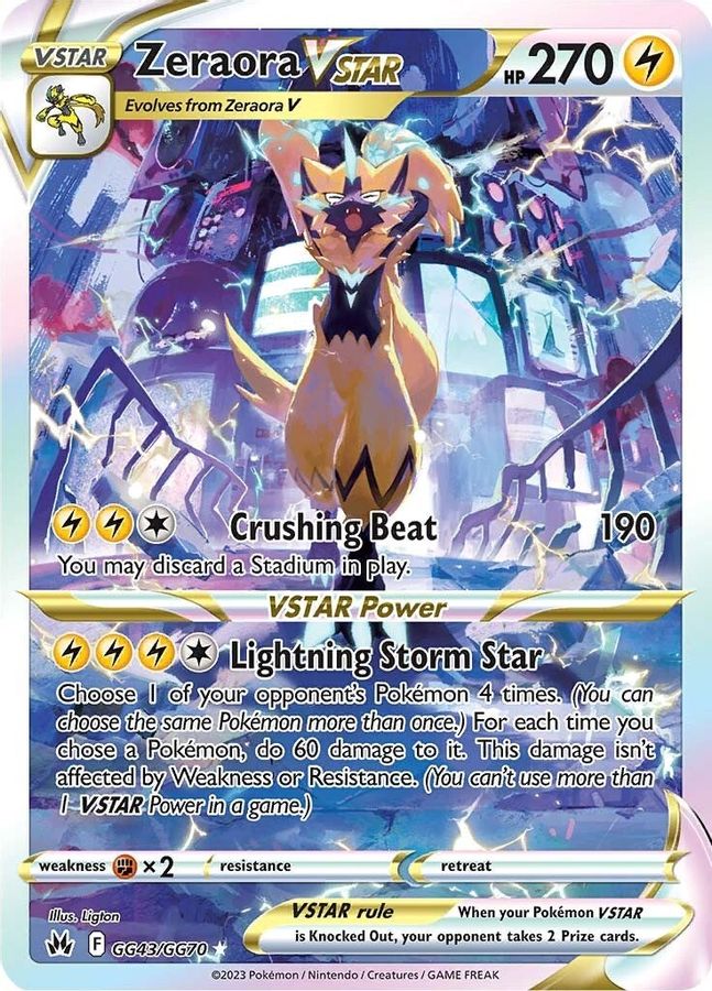 Buy Pokemon cards Australia - Zeraora VSTAR GG43/GG70 - Premium Raw Card from Monster Mart - Pokémon Card Emporium - Shop now at Monster Mart - Pokémon Cards Australia. Crown Zenith, Galarian Gallery, VSTAR