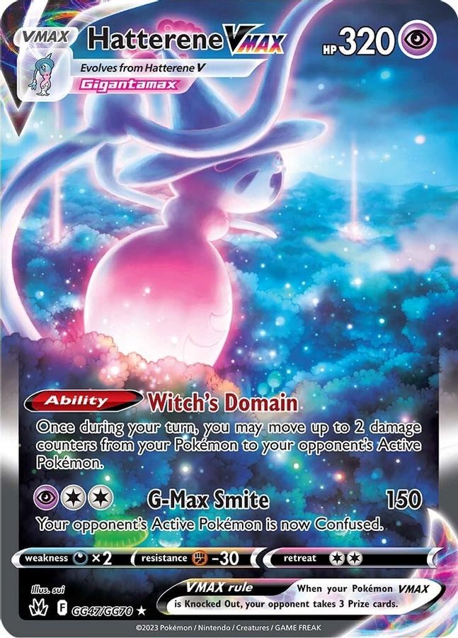 Buy Pokemon cards Australia - Hatterene VMAX GG47/GG70 - Premium Raw Card from Monster Mart - Pokémon Card Emporium - Shop now at Monster Mart - Pokémon Cards Australia. Crown Zenith, Galarian Gallery, VMAX