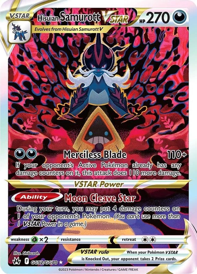 Buy Pokemon cards Australia - Samurott VSTAR GG52/GG70 - Premium Raw Card from Monster Mart - Pokémon Card Emporium - Shop now at Monster Mart - Pokémon Cards Australia. Crown Zenith, Galarian Gallery, VSTAR