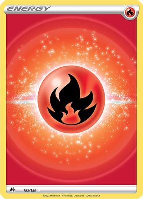 Buy Pokemon cards Australia - Fire Energy Texture 153/159 - Premium Raw Card from Monster Mart - Pokémon Card Emporium - Shop now at Monster Mart - Pokémon Cards Australia. Crown Zenith, Energy