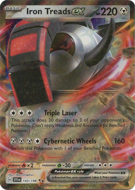 Buy Pokemon cards Australia - Iron Treads EX 143/198 - Premium Raw Card from Monster Mart - Pokémon Card Emporium - Shop now at Monster Mart - Pokémon Cards Australia. EX, MMB50, Silver Tempest