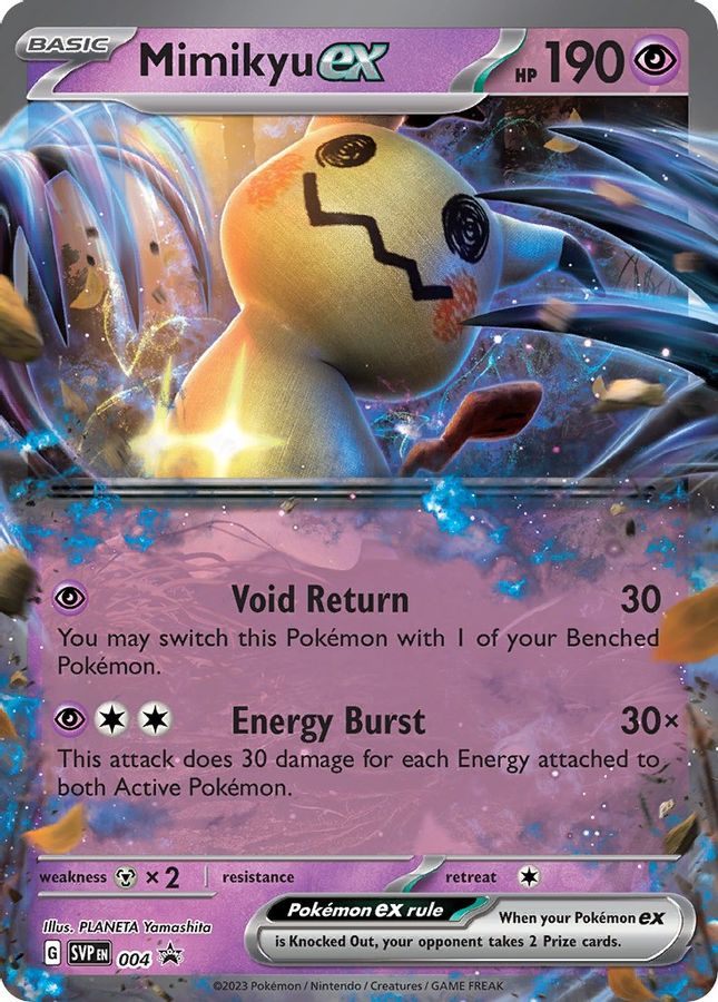 Buy Pokemon cards Australia - Mimikyu EX 004 - Premium  from Monster Mart - Pokémon Card Emporium - Shop now at Monster Mart - Pokémon Cards Australia. EX, Promo, Scarlet & Violet