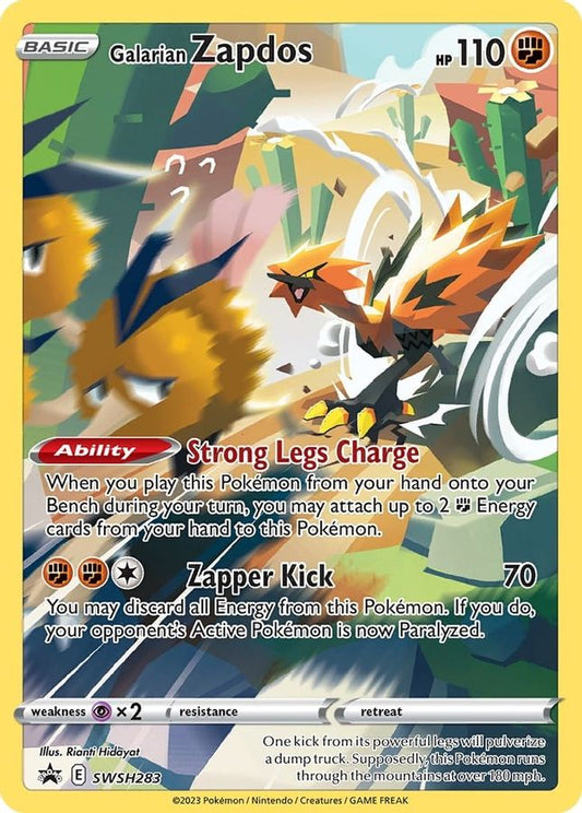 Buy Pokemon cards Australia - Zapdos Promo SWSH283 - Premium Raw Card from Monster Mart - Pokémon Card Emporium - Shop now at Monster Mart - Pokémon Cards Australia. Promo