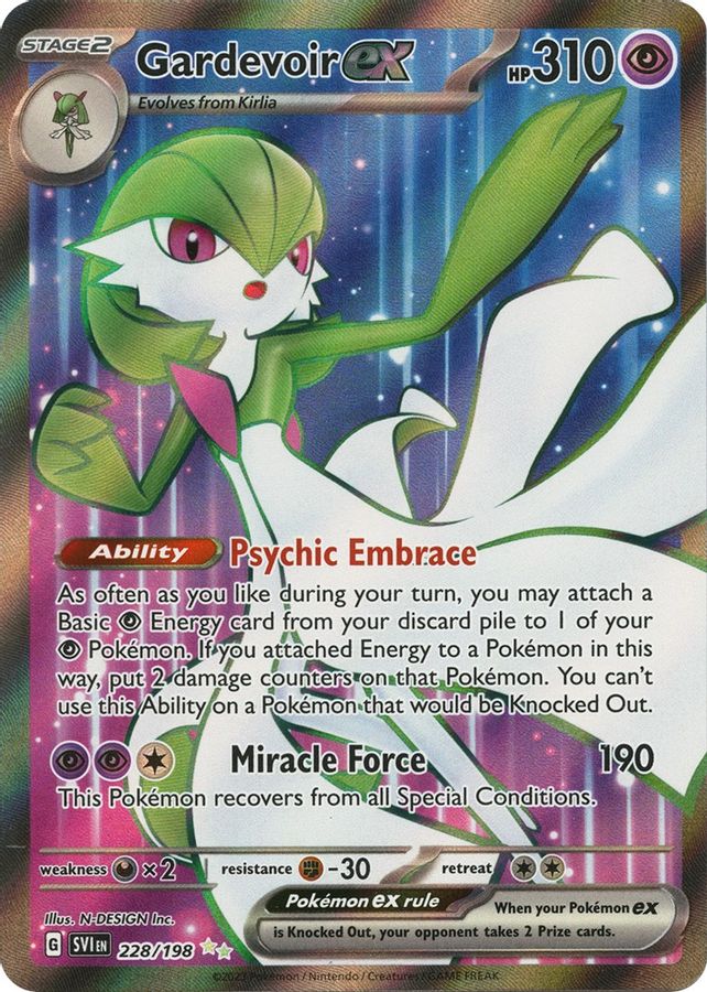 Buy Pokemon cards Australia - Gardevoir EX 228/198 - Premium Raw Card from Monster Mart - Pokémon Card Emporium - Shop now at Monster Mart - Pokémon Cards Australia. EX, MMB10, Scarlet & Violet