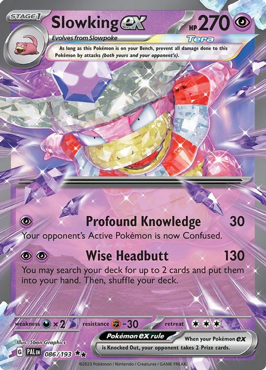 Buy Pokemon cards Australia - Slowking EX 086/193 - Premium Raw Card from Monster Mart - Pokémon Card Emporium - Shop now at Monster Mart - Pokémon Cards Australia. EX, MMB30, Paldea Evolved