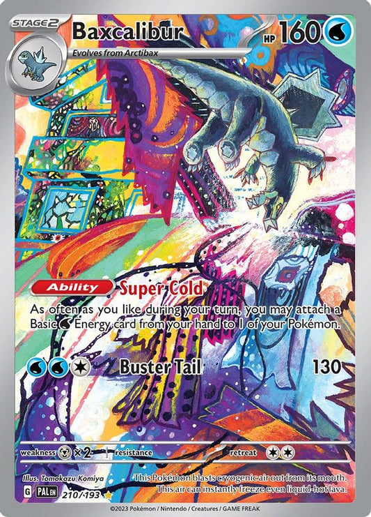 Buy Pokemon cards Australia - Baxcalibur 210/193 - Premium Raw Card from Monster Mart - Pokémon Card Emporium - Shop now at Monster Mart - Pokémon Cards Australia. Illustration Rare, Paldea Evolved