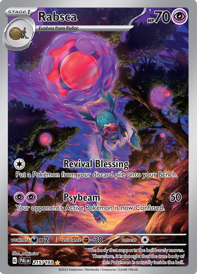 Buy Pokemon cards Australia - Rabsca 215/193 - Premium Raw Card from Monster Mart - Pokémon Card Emporium - Shop now at Monster Mart - Pokémon Cards Australia. Illustration Rare, Paldea Evolved