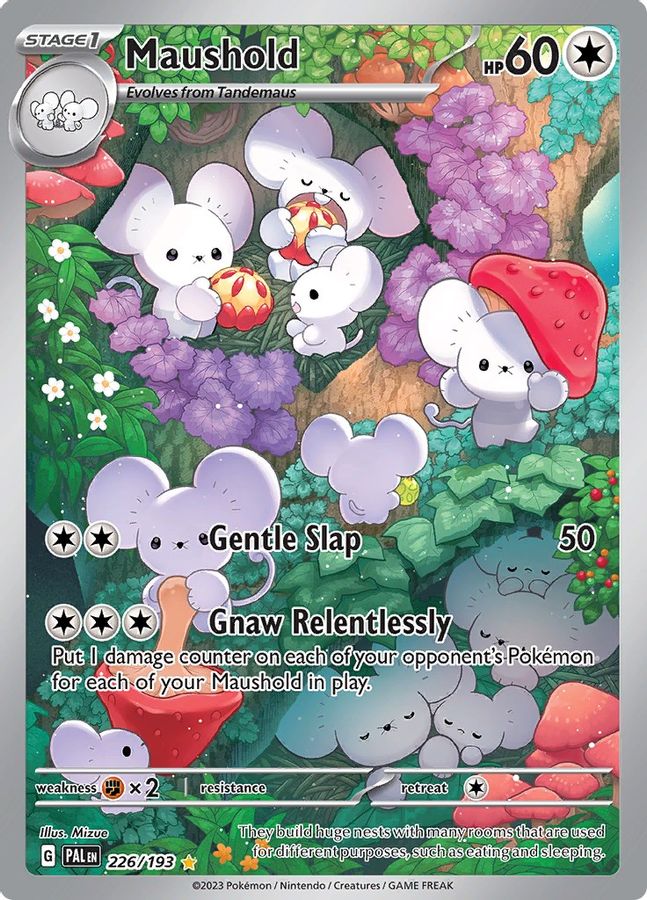 Buy Pokemon cards Australia - Maushold 226/193 - Premium  from Monster Mart - Pokémon Card Emporium - Shop now at Monster Mart - Pokémon Cards Australia. Illustration Rare, Paldea Evolved