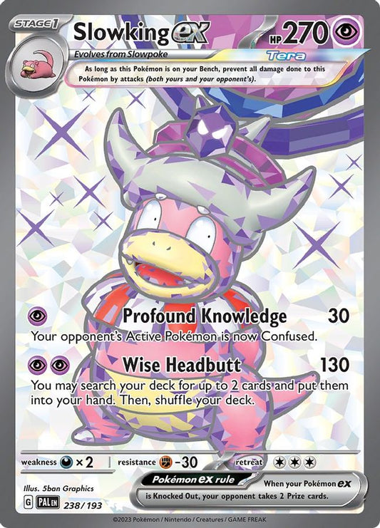 Buy Pokemon cards Australia - Slowking EX 238/193 - Premium Raw Card from Monster Mart - Pokémon Card Emporium - Shop now at Monster Mart - Pokémon Cards Australia. EX, Full Art, Paldea Evolved