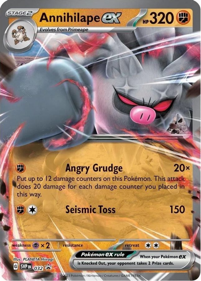 Buy Pokemon cards Australia - Annihilape EX 032 - Premium Raw Card from Monster Mart - Pokémon Card Emporium - Shop now at Monster Mart - Pokémon Cards Australia. EX, Promo