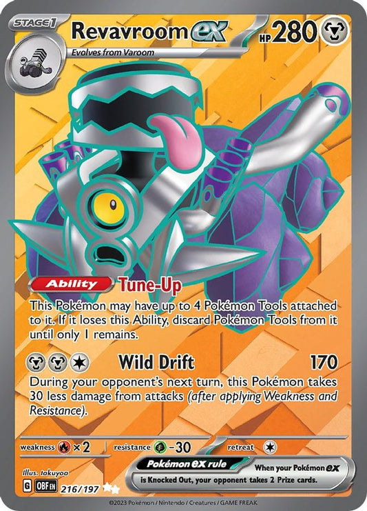 Buy Pokemon cards Australia - Revavroom EX 216/197 - Premium Raw Card from Monster Mart - Pokémon Card Emporium - Shop now at Monster Mart - Pokémon Cards Australia. EX, MMB10, Obsidian Flames