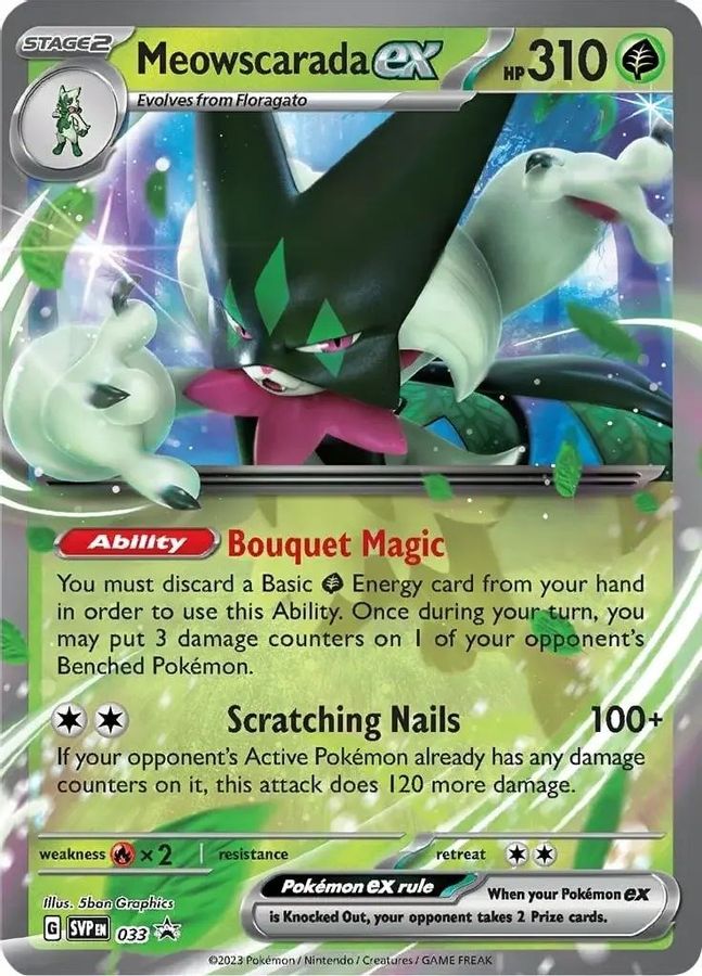 Buy Pokemon cards Australia - Meowscarada EX 033 - Premium Raw Card from Monster Mart - Pokémon Card Emporium - Shop now at Monster Mart - Pokémon Cards Australia. New 27 Feb, Promo, Scarlet & Violet