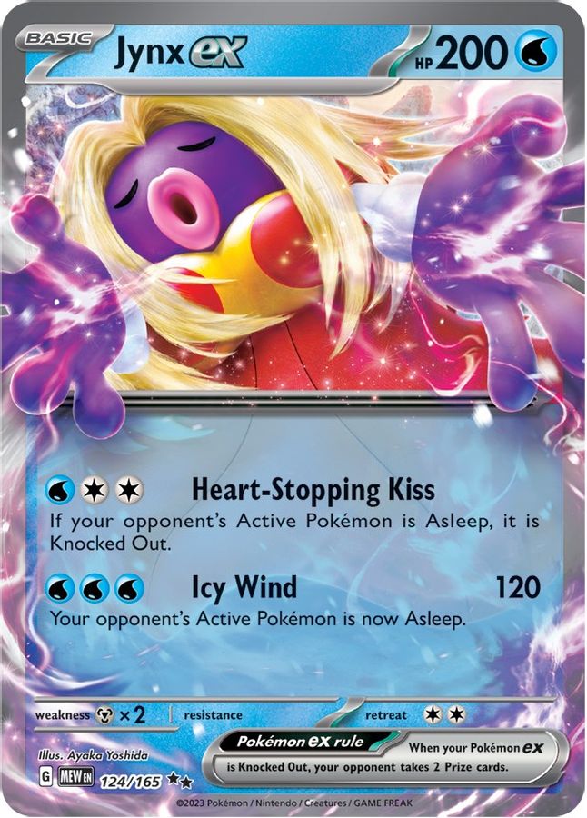 Buy Pokemon cards Australia - Jynx EX 124/165 - Premium Raw Card from Monster Mart - Pokémon Card Emporium - Shop now at Monster Mart - Pokémon Cards Australia. 151, Double Rare, EX