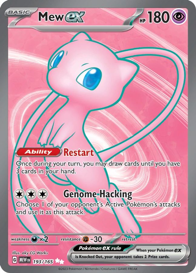 Buy Pokemon cards Australia - Mew EX 193/165 - Premium Raw Card from Monster Mart - Pokémon Card Emporium - Shop now at Monster Mart - Pokémon Cards Australia. 151, EX, Ultra Rare