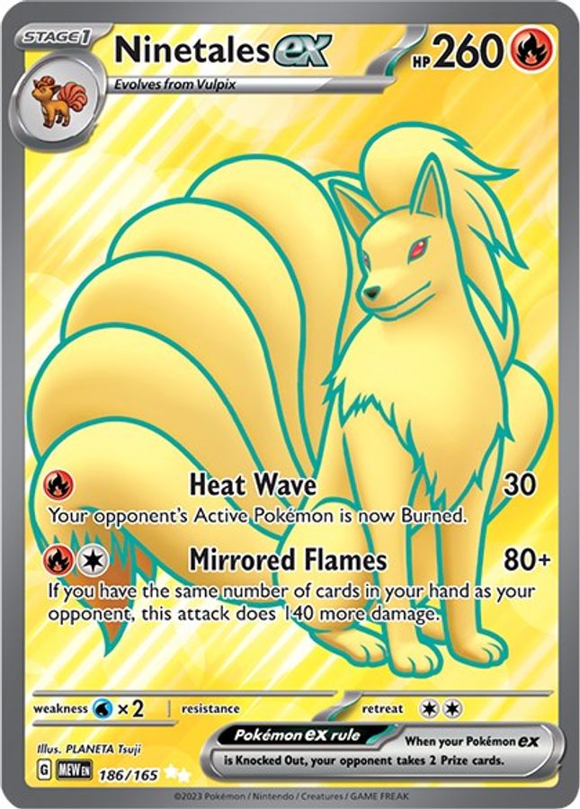 Buy Pokemon cards Australia - Ninetales EX 186/165 - Premium Raw Card from Monster Mart - Pokémon Card Emporium - Shop now at Monster Mart - Pokémon Cards Australia. 151, EX, Ultra Rare