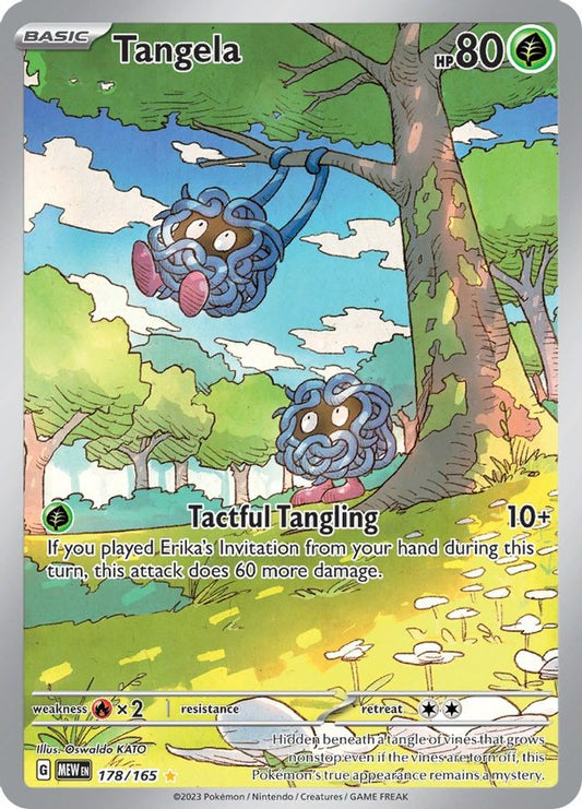 Buy Pokemon cards Australia - Tangela 178/165 - Premium Raw Card from Monster Mart - Pokémon Card Emporium - Shop now at Monster Mart - Pokémon Cards Australia. 151, Illustration Rare