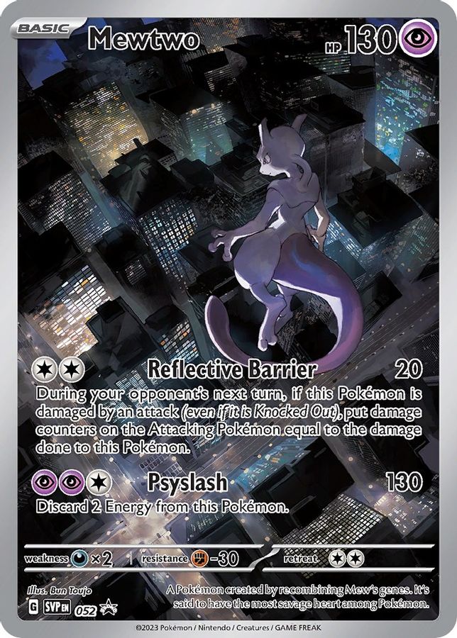 Buy Pokemon cards Australia - Mewtwo Promo 052 - Premium Raw Card from Monster Mart - Pokémon Card Emporium - Shop now at Monster Mart - Pokémon Cards Australia. Promo