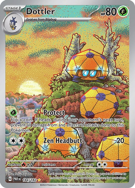 Buy Pokemon cards Australia - Dottler 184/182 - Premium Raw Card from Monster Mart - Pokémon Card Emporium - Shop now at Monster Mart - Pokémon Cards Australia. Illustration Rare, Paradox Rift
