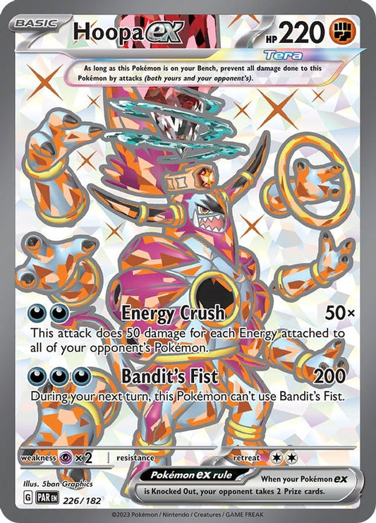 Buy Pokemon cards Australia - Hoopa EX 226/182 - Premium Raw Card from Monster Mart - Pokémon Card Emporium - Shop now at Monster Mart - Pokémon Cards Australia. EX, Paradox Rift, Ultra Rare