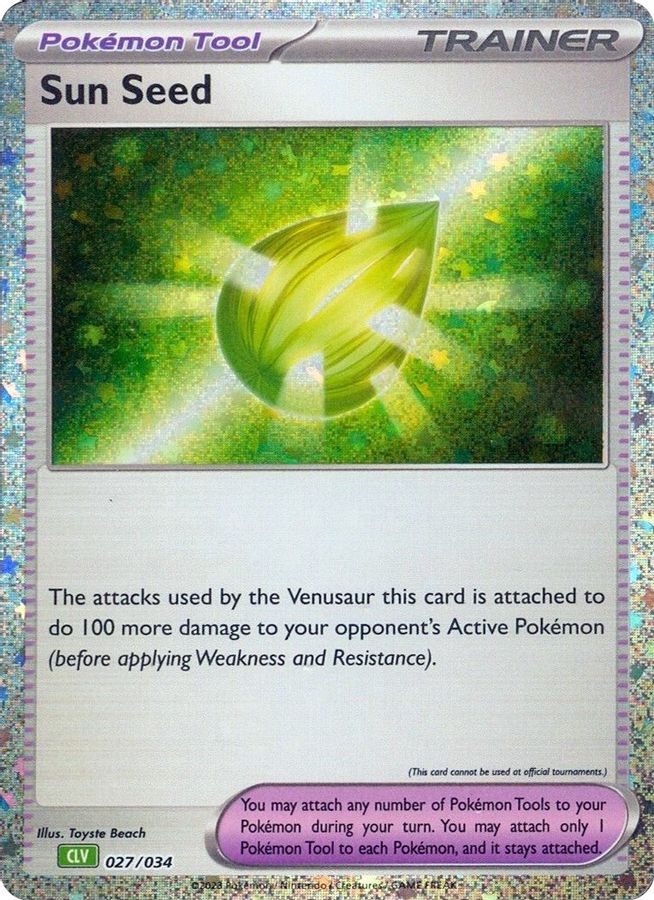 Buy Pokemon cards Australia - Sun Seed 027/034 - Premium Raw Card from Monster Mart - Pokémon Card Emporium - Shop now at Monster Mart - Pokémon Cards Australia. Classic Collection, New 18 Mar, TCG Classic