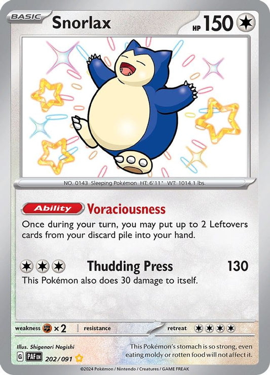 Buy Pokemon cards Australia - Snorlax 202/091 - Premium Raw Card from Monster Mart - Pokémon Card Emporium - Shop now at Monster Mart - Pokémon Cards Australia. Baby Shiny, Paldean Fates, Shiny Rare