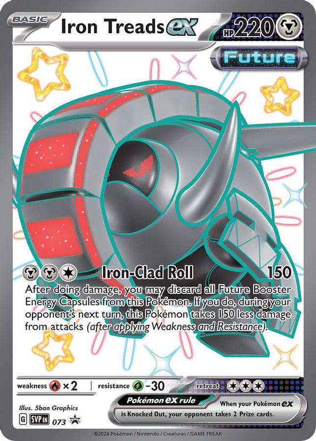 Buy Pokemon cards Australia - Iron Treads EX 073 - Premium Raw Card from Monster Mart - Pokémon Card Emporium - Shop now at Monster Mart - Pokémon Cards Australia. New 27 Feb, Promo, Scarlet & Violet