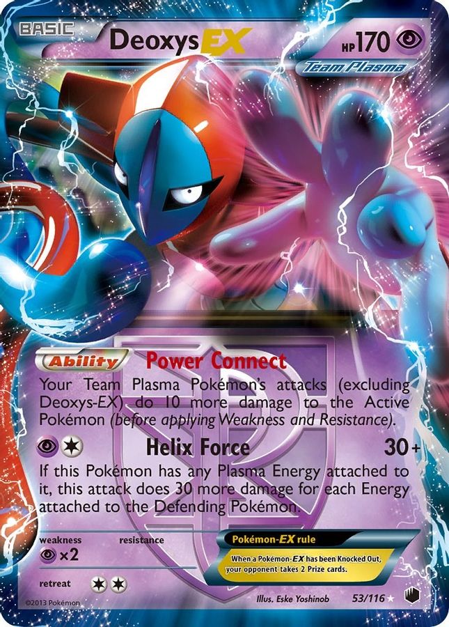 Buy Pokemon cards Australia - Deoxys EX 53/116 - Premium Raw Card from Monster Mart - Pokémon Card Emporium - Shop now at Monster Mart - Pokémon Cards Australia. EX, Plasma Freeze