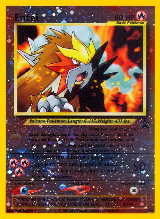 Buy Pokemon cards Australia - Entei 34 - Premium Raw Card from Monster Mart - Pokémon Card Emporium - Shop now at Monster Mart - Pokémon Cards Australia. New 18 Mar, Promo, Wizards of the Coast, WoTC